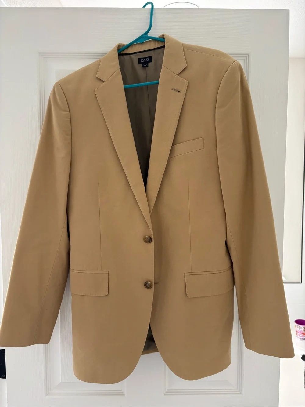 J. Crew Men's Tan Blazer - Classic Two-Button Sport Coat